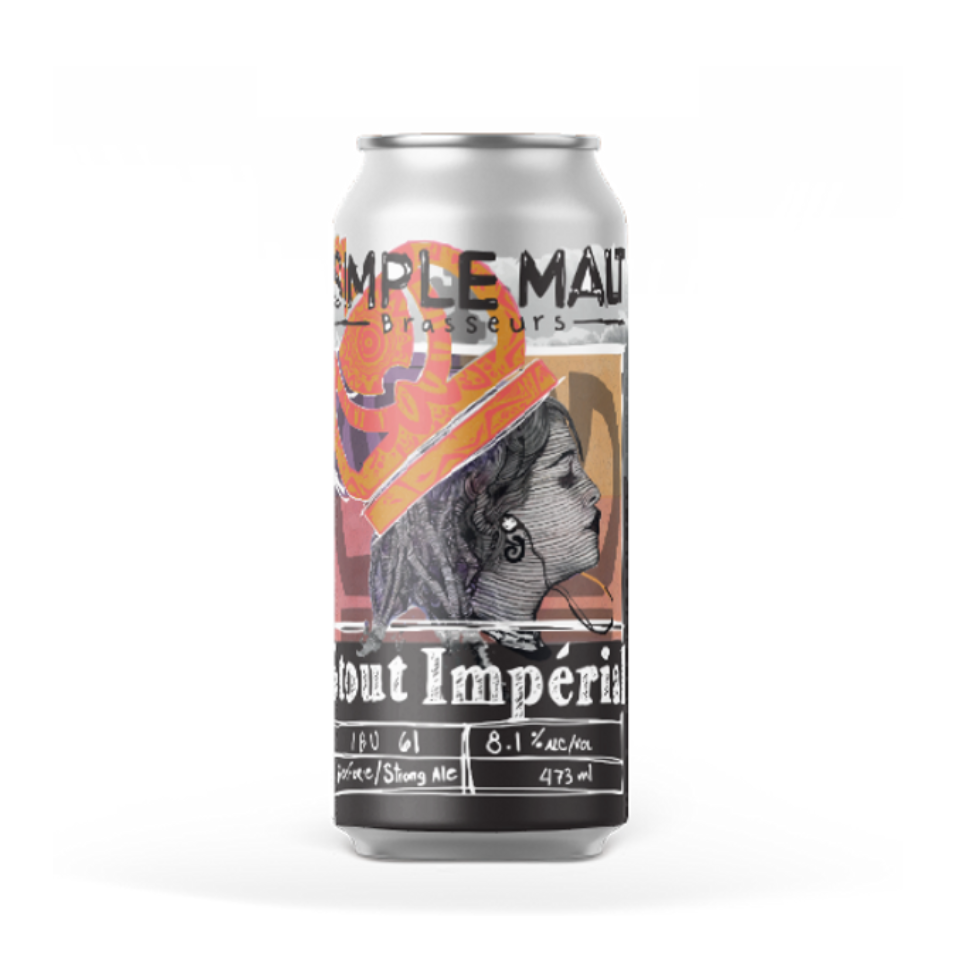 SIMPLE MALT STOUT IMPERIAL 8.1% ALC CANETTE 473 ML