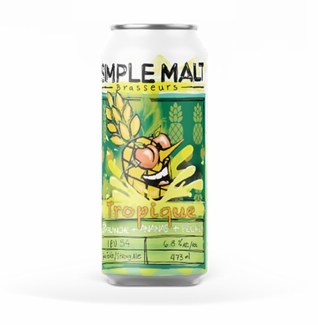 SIMPLE MALT TROPIQUE 6.4% ALC CANETTE 473 ML