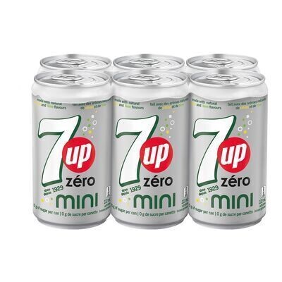 7UP Boisson gazeuse diète, Mini 6X222 ML - CANETTES