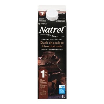 NATREL LAIT 1% CHOCOLAT NOIR 1L
