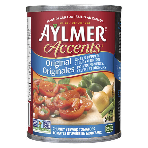AYLMER TOMATE ACCENTS ETUVE ORIGINALES 540 ML