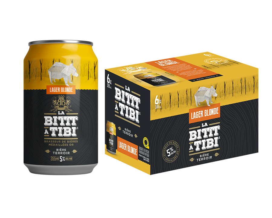 BITT TIBI BIERE LAGER BLONDE 5% ALC CANETTE 12X355ML