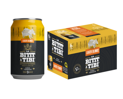 BITT TIBI BIERE LAGER BLONDE 5% ALC CANETTE 12X355ML