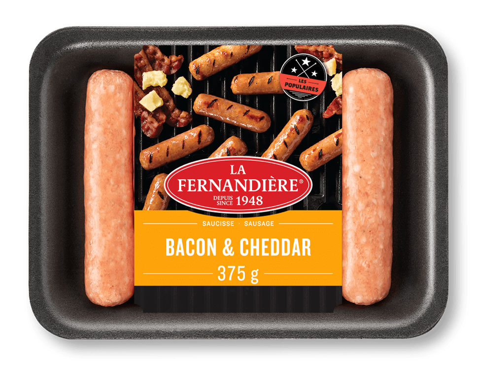 LA FERNANDIERE SAUCISSE BACON CHEDDAR 375GR