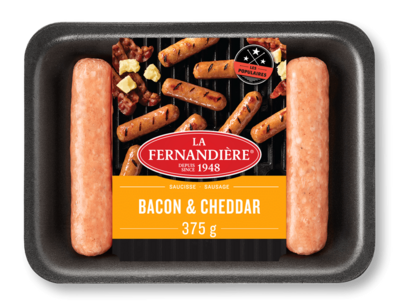 LA FERNANDIERE SAUCISSE BACON CHEDDAR 375GR