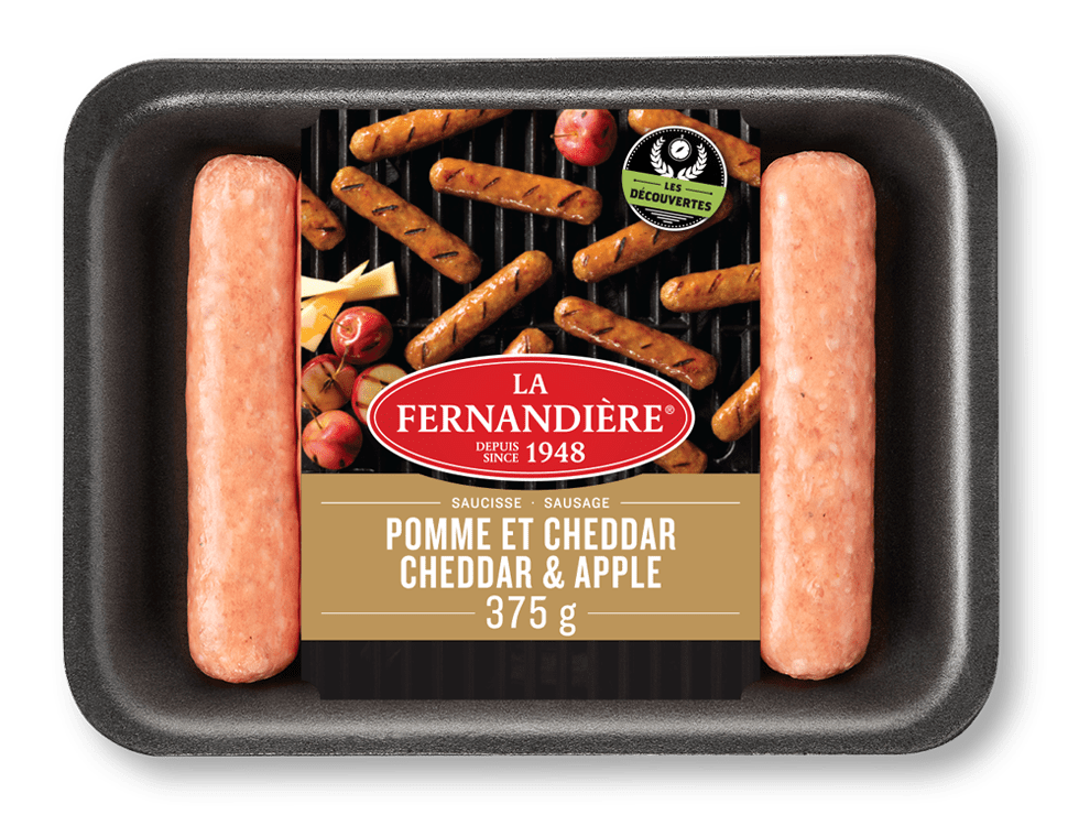 LA FERNANDIERE SAUCISSE POMME CHEDDAR 375GR