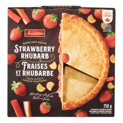 IRRESISTIBLE TARTE FRAISE RHUBARBE 750GR
