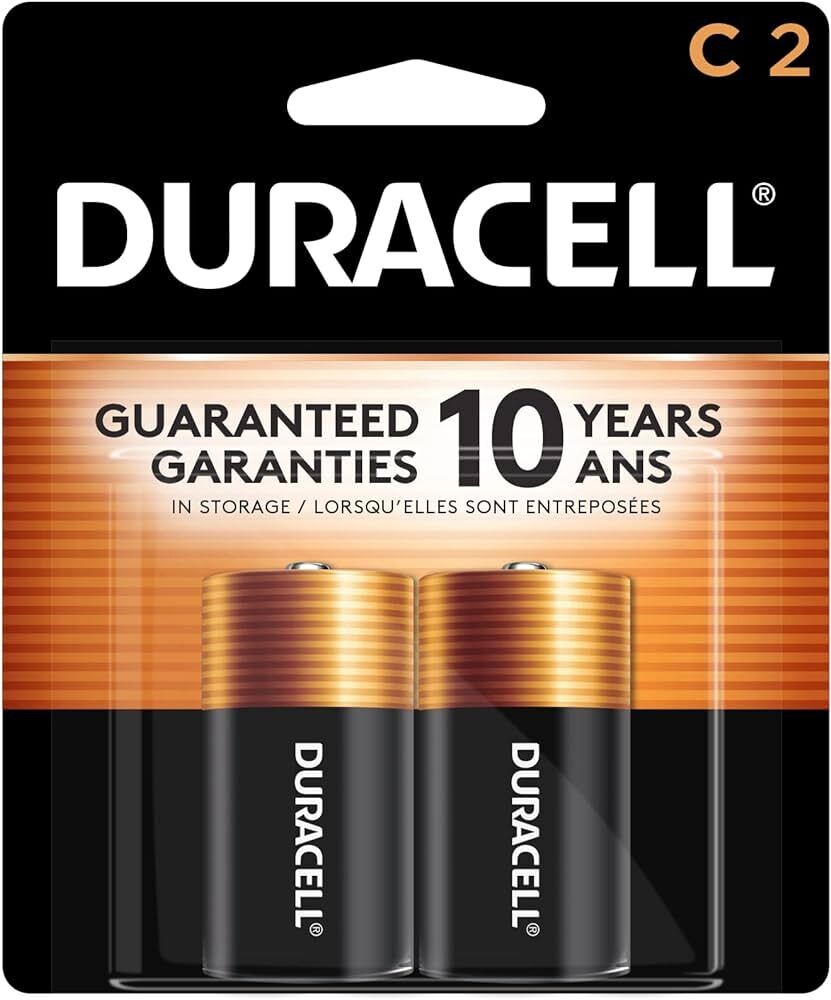 BATTERIE DURACELL C 2 UNITES