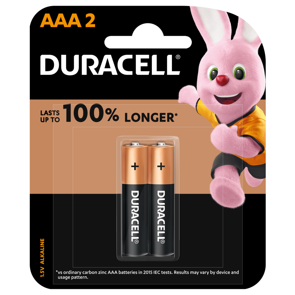 BATTERIE DURACELL AAA 2 UNITES