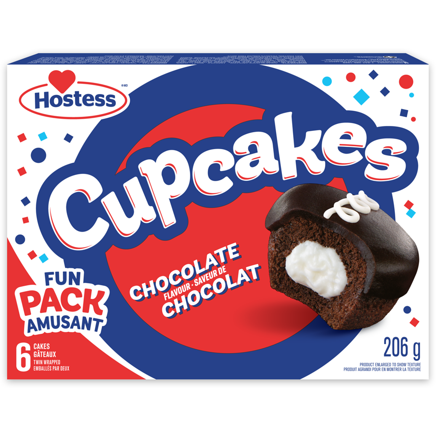 HOSTESS CUPCAKE CHOCOLAT PACK AMUSANT 206GR