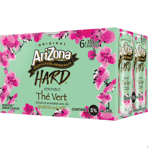 Arizona Hard Thé Vert 6 355ml Canette