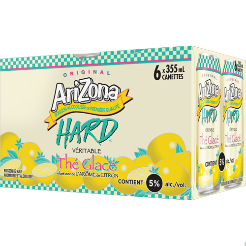 Arizona Hard Citron Thé Glacé 6 355ml Canette