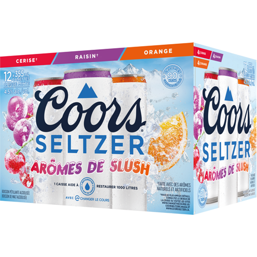 Coors Seltzer Slushie Caisse Mixte 12 355ml Canette