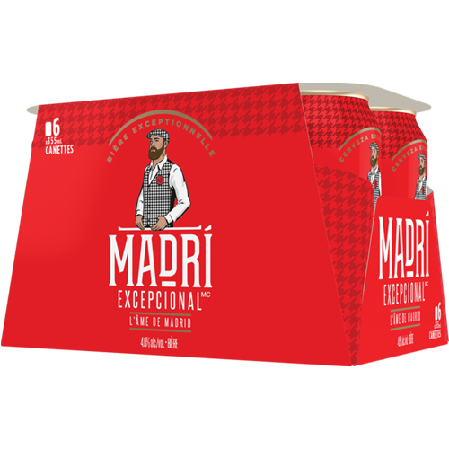 MADRI EXCEPCIONAL BIERE CANETTES 6X355ML