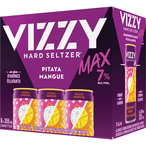 Vizzy Max Pitaya Mangue 6 355ml Canette