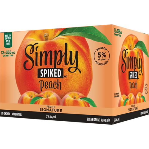 Simply Spiked Pêche Signature 1x12 355ml Canette