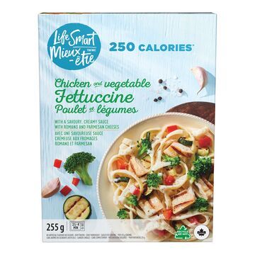 Mieux-Être repas surgeles fettuccine poulet légumes 255g