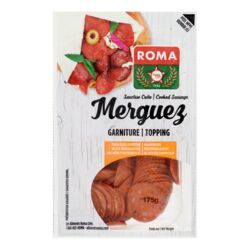 Roma Garniture saucisse Merguez cuite tranchée 175g