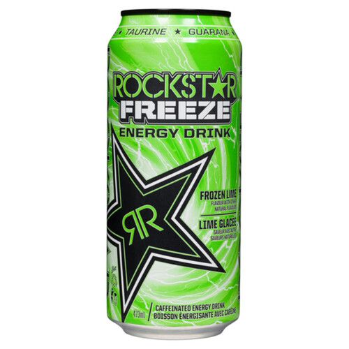 Rockstar boisson energisante lime glace 473ml