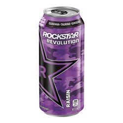 Rockstar boisson energisante revolution raisin 473ml
