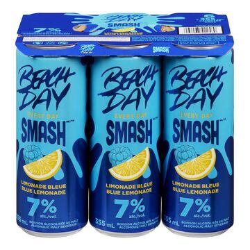 BEACH DAY EVERY DAY SMASH LIMONADE BLEUE 6 CANETTES 355 ML