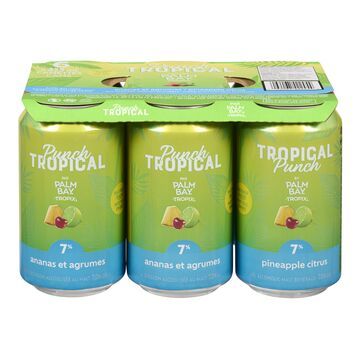 PALM BAY PUNCH TROPICAL ANANAS AGRUMES 6X355 ML