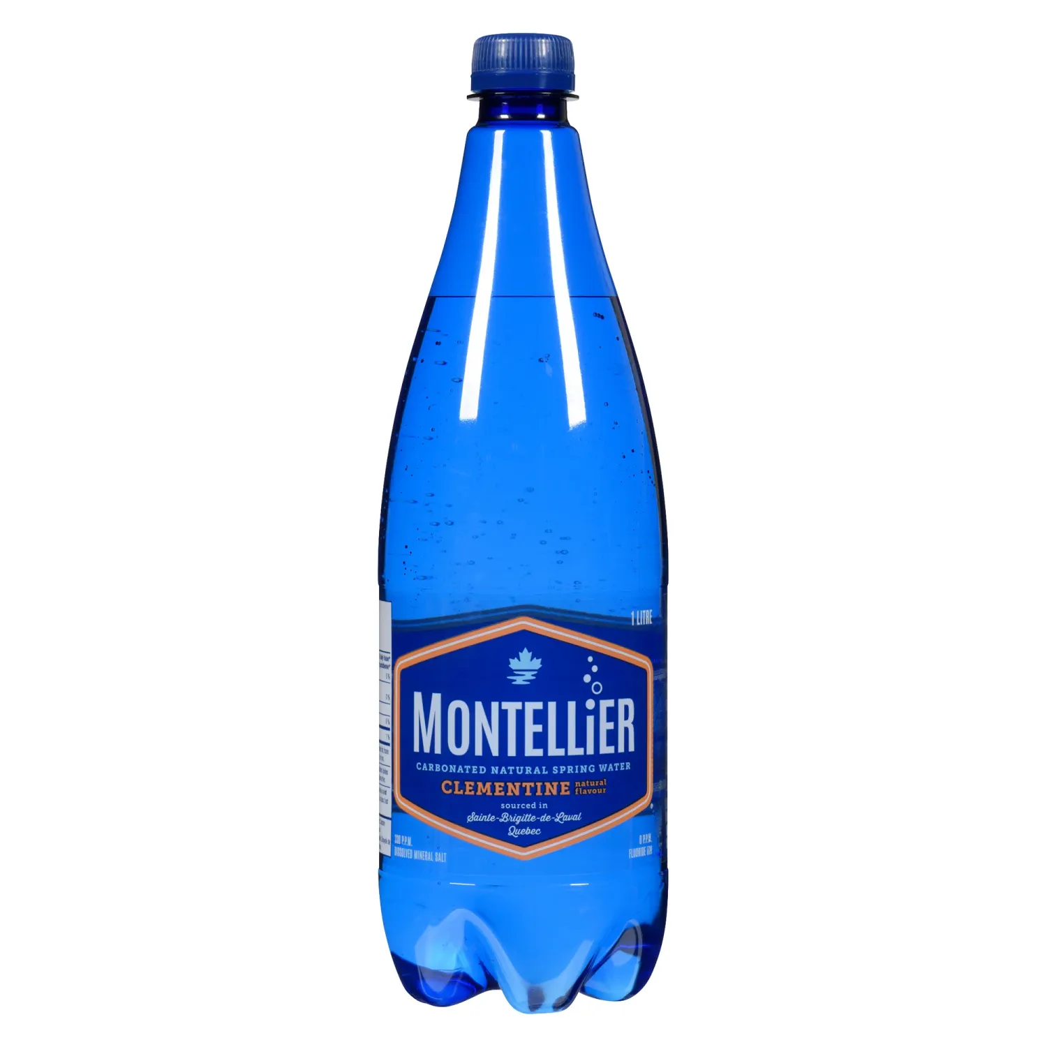 MONTELLIER Eau de source naturelle gazeifiee au CLÉMENTINE 1 L