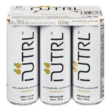 NUTRL ANANAS 6 CANETTES 355 ML