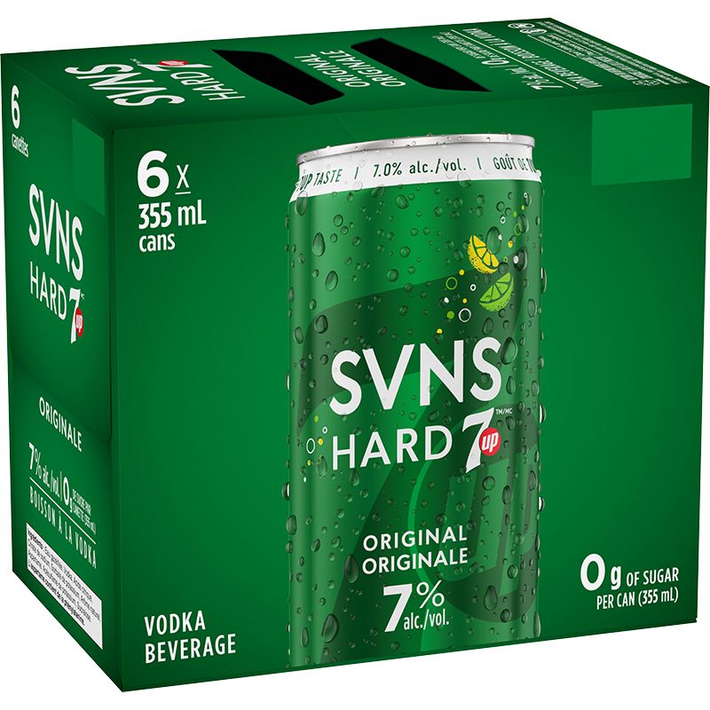 SVNS boisson malt canette hard 7up original 6X355ML