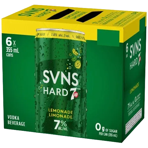 SVNS boisson malt canette hard 7up limonade 6X355ML