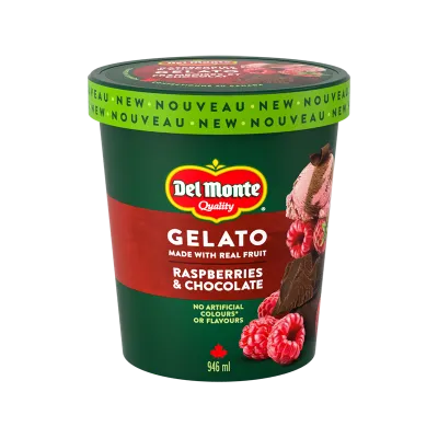 DEL MONTE GELATO FRAMBOISE CHOCOLAT 946ML