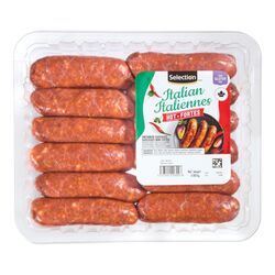 SELECTION SAUCISSES ITALIENNES FORTES FAMILIALE 1KG