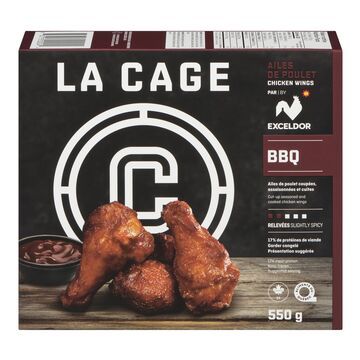 LA CAGE AILES DE POULET BBQ 550GR