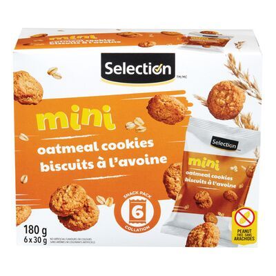 SELECTION BISCUITS AVOINE SACHET 6X30GR