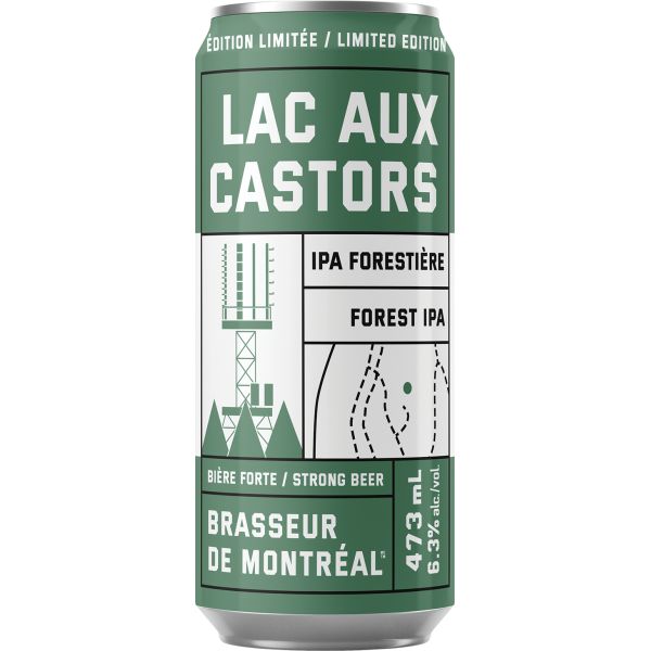 BRASSEUR DE MONTREAL BIERE IPA 6.3% ALC LAC CASTOR 473ML