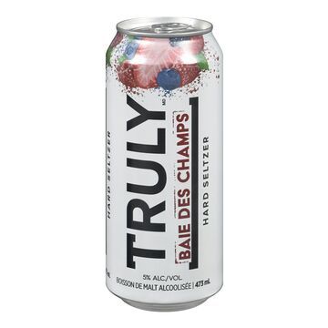 TRULY SELTZER BOISSONS ALCOOLISEES 5.0% ALC BAIES DES CHAMPS 473ML