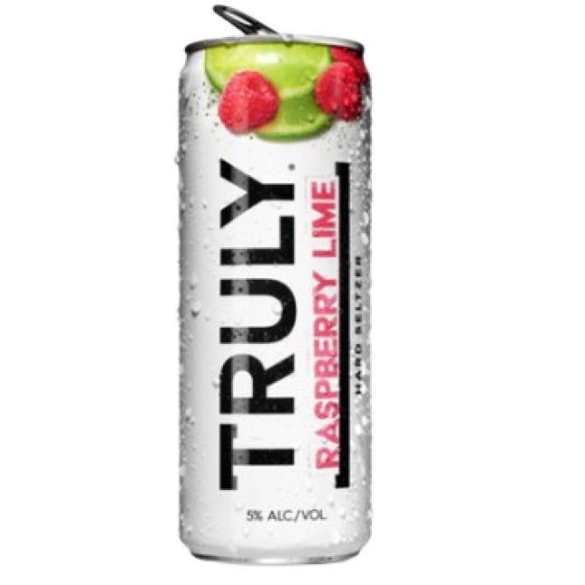 TRULY SELTZER BOISSONS ALCOOLISEES 5.0% ALC FRAMBOISE LIME 473ML