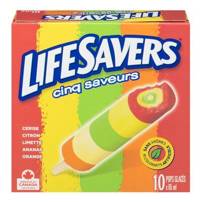 NESTLE LIFE SAVERS BARRE GLACEE 5 SAVEURS 10X65ML