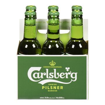 CARLSBERG PILSNER BIERE BOUTEILLE 5.0% ALC 6X330ML
