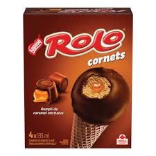 NESTLE FRIANDISES GLACEES CORNET ROLO 4X135ML