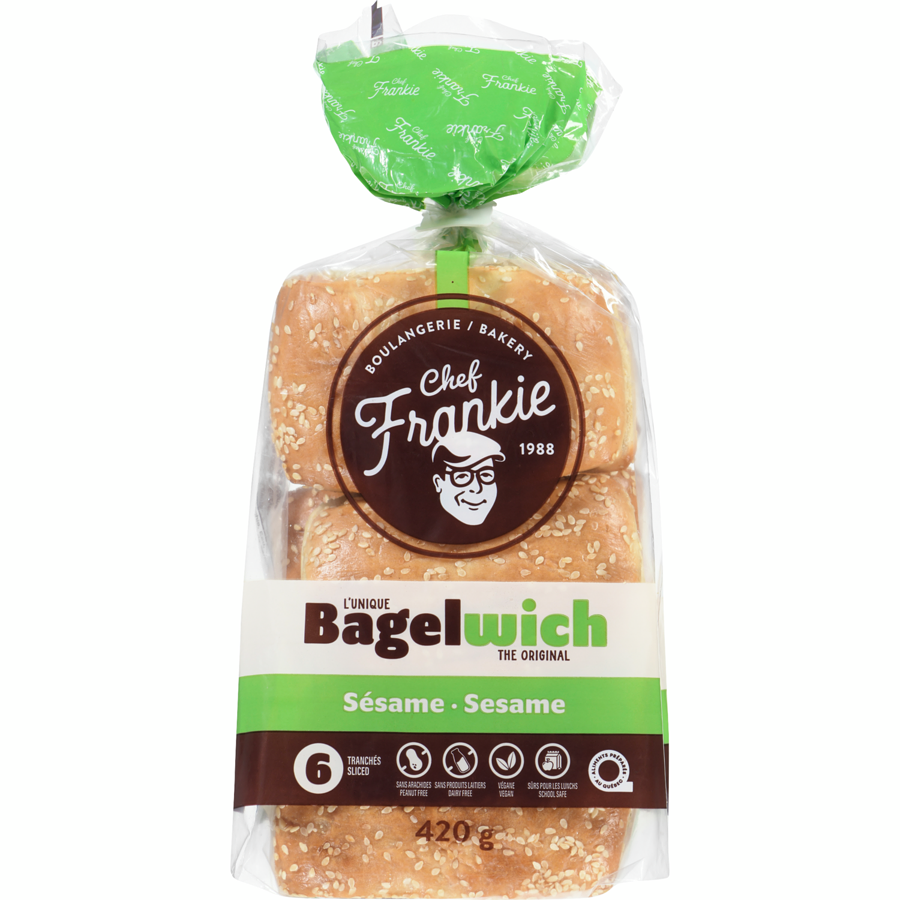 CHEF FRANKIE BAGELWICH AUX GRAINES DE SESAME 420GR
