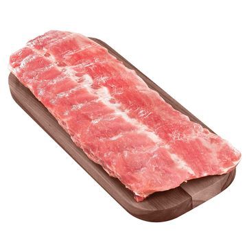 COTE DE DOS PORC FORMAT FAMILIALE ENV. 1 KILO 19.82$/KG 8.99$/LB