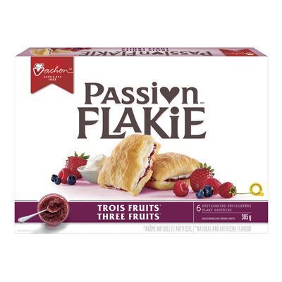 VACHON Pâtisseries feuilletées aux trois fruits, Passion Flakie 6 un - 305 g