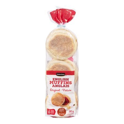 SELECTION MUFFINS ANGLAIS NATURE 6UN 342GR