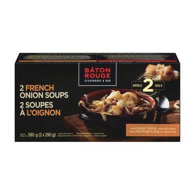 BÂTON ROUGE Soupes à l&#39;oignon surgelées 580 g