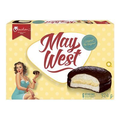 VACHON Gâteaux May West™ à saveur originale 6 gâteaux, 324 g
