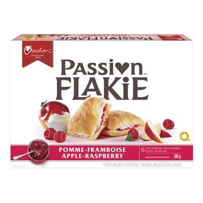VACHON Pâtisseries feuilletées pomme-framboise Passion Flakie® 6 un - 305 g