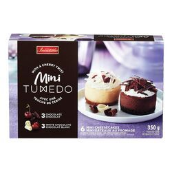 IRRESISTIBLES GATEAU MINI MOUSSES FROMAGE CHOCOLAT NOIR ET BLANC 350GR