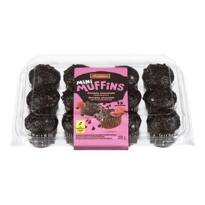 IRRESISTIBLES Mini muffins au double chocolat et framboise 336 g