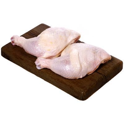 Cuisse de poulet avec dos 1 CUISSES PAR BARQUETTE env. 380gr 11,00$/kg 4.99$/lb